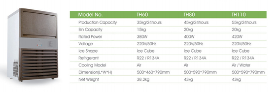 Fabricante de hielo TH60, TH80, TH110